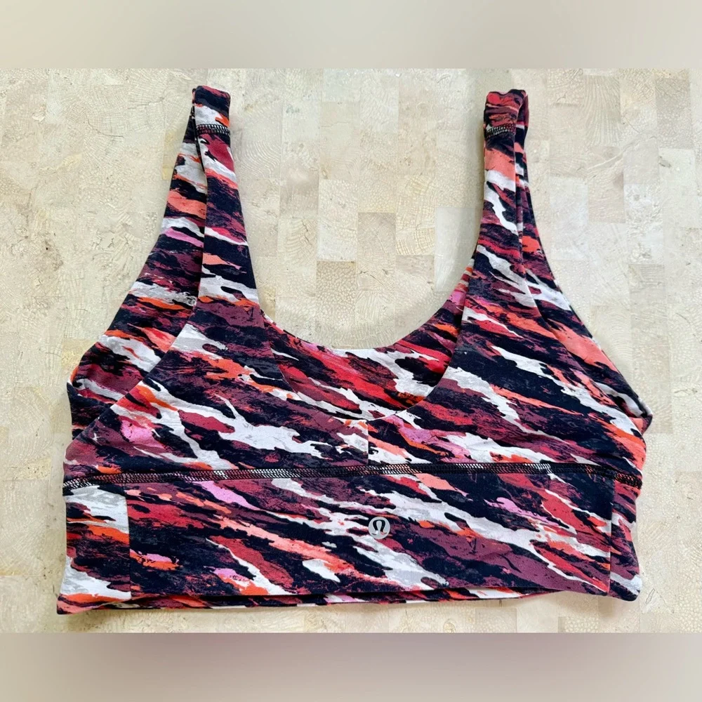 Lululemon Lunar New Year Align Reversible Bra Tiger Tide 8 Light Support Yoga - Picture 5 of 6